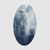 Wintersorceress-Fantasie-Schnee-Königin-Hexe Ornament (Vorderseite)