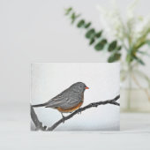 Wintersparrow Postkarte (Stehend Vorderseite)