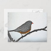 Wintersparrow Postkarte (Vorne/Hinten)