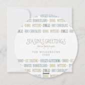 Winterspass Frohe Weihnachten Weihnachts-Fotokarte (Rückseite)