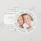 Winterspass Frohe Weihnachten Weihnachts-Fotokarte (Vorne/Hinten)