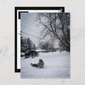 Winterspass Postkarte (Vorne/Hinten)