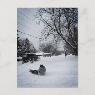 Winterspass Postkarte