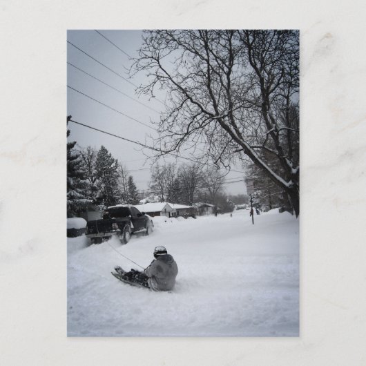 Winterspass Postkarte (Vorderseite)