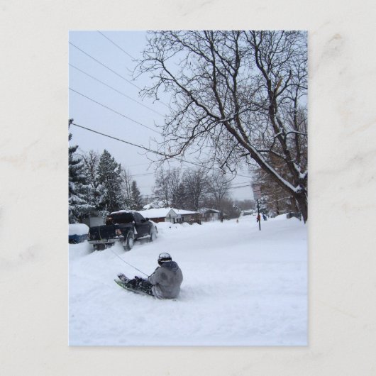 Winterspass Postkarte (Vorderseite)