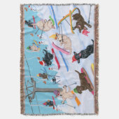Winterspass Skifahren Weihnachtslabore Decke (Vorderseite Vertikal)