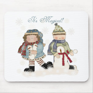 Winterspass T - Shirt und Geschenke Mousepad