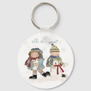 Winterspass T - Shirt und Geschenke Schlüsselanhänger