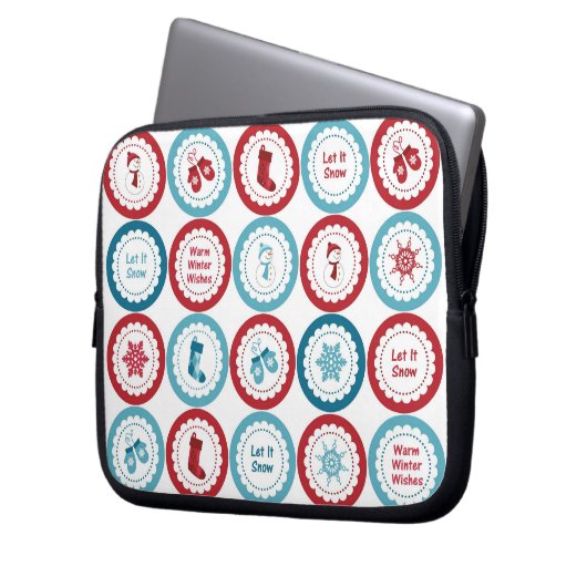 Winterspass Urlaub Laptop & Netbook Sleeves (Vorderseite Links)