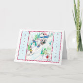 Winterspass Weihnachtskarte Feiertagskarte (Vorderseite)