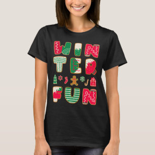 Winterspass Weihnachtskekse Roter grüner Urlaub T-Shirt