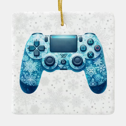 Winterspiel-Controller-Ornament Keramikornament (Vorderseite)