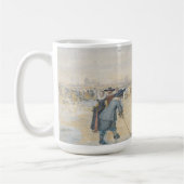 WINTERSPIELE (1626) Vintag Art Weihnachten Tasse (Links)