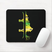 Winterspiele Funny Mountain Snowboarden Pine Tree Mousepad (Mit Mouse)