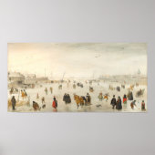 Winterspiele - Hendrick Avercamp Kunstposter Poster (Vorne)