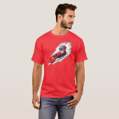 Winterspiele Luge Anime Style Illustration T-Shirt (Vorne ganz)
