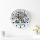 Winterspielplatz Große Wanduhr (Zuhause)