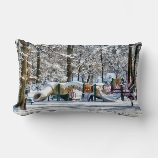 Winterspielplatz Lendenkissen (Vorderseite)