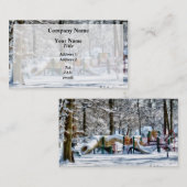 Winterspielplatz Visitenkarte (Vorne/Hinten)