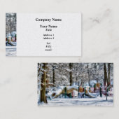 Winterspielplatz Visitenkarte (Vorne/Hinten)