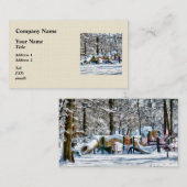 Winterspielplatz Visitenkarte (Vorne/Hinten)