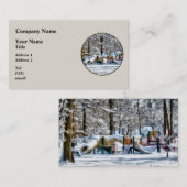 Winterspielplatz Visitenkarte (Vorne/Hinten)