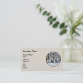 Winterspielplatz Visitenkarte (Stehend Vorderseite)