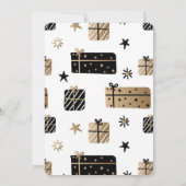 Winterspielzeug Skandinavien Niedliche Geburtstag Einladung (Rückseite)