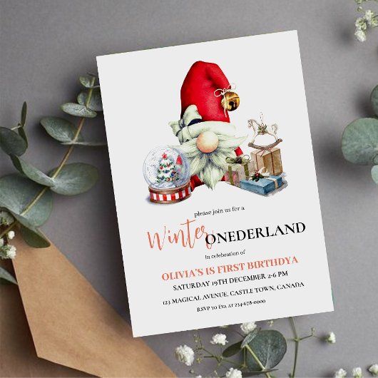 Winterspielzeug Skandinavien Niedliche Geburtstag Einladung