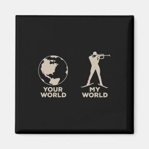 Wintersport Biathlon Magnet