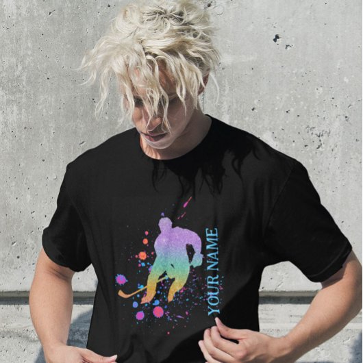 Wintersport-Eishockey-Spieler-Trainer Gradientenzu T-Shirt