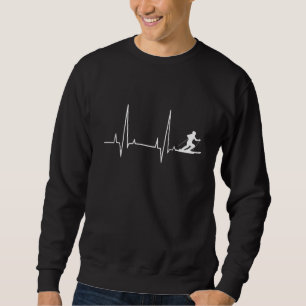 Wintersport Eisskilauf Skifahrer Schneezerstörung Sweatshirt