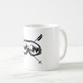 Wintersport Funny Winter Snowboarden Gletscher Ski Kaffeetasse (VorderseiteRechts)