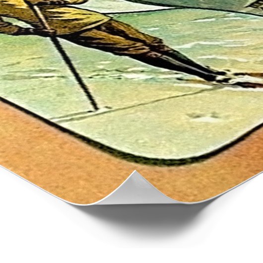 Wintersport in Grindelwald, Schweiz, Mosaik Poster (Ecke)