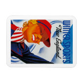 Wintersport in New England Magnet (Horizontal)