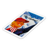 Wintersport in New England Magnet (Linke Seite)