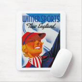 Wintersport in New England Mousepad (Mit Mouse)