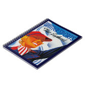 Wintersport in New England Notizblock (Linke Seite)