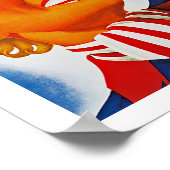 Wintersport in New England Poster (Ecke)