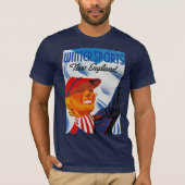 Wintersport in New England T-Shirt (Vorderseite)