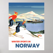 Wintersport in Norwegen Poster (Vorne)