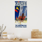 Wintersport in Yosemite PosterYosemite, CA Poster (Küche)