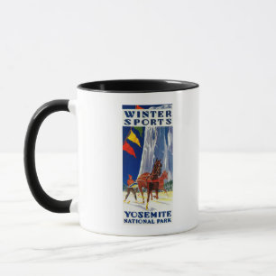 Wintersport in Yosemite PosterYosemite, CA Tasse