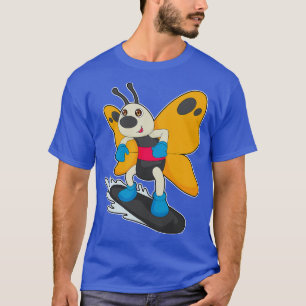 Wintersport mit Butterfly Snowboard T-Shirt