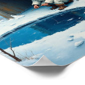 Wintersport Poster (Ecke)