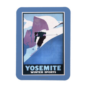 Wintersport-Promotionplakat Magnet