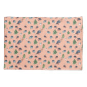 Wintersport-Rosa-Skilandschaft im Großbild Kissenbezug (Rückseite)