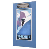 Wintersport-Ski-Werbeposter Klemmbrett (Links)