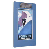 Wintersport-Ski-Werbeposter Klemmbrett (Rechts)