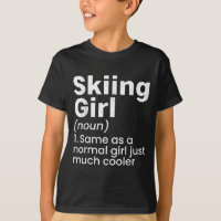 Wintersport Skifahren Mädchen Lustige Definition S